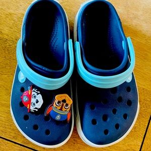 Toddler boys size 11 gently used crocs